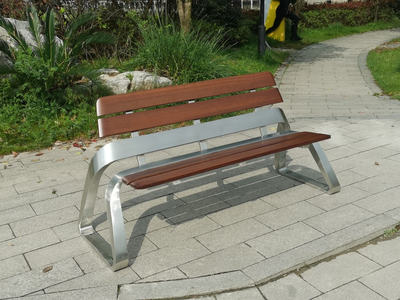 Ghế công viên ngoài trời Ghế băng ngoài trời Ghế dài bằng thép không gỉ Công viên vuông Ghế nghỉ ngơi Ghế giải trí Châu Âu