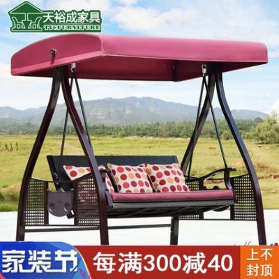 Xích đu ngoài trời sân vườn đôi ghế treo quán cà phê xích đu ngoài trời thương mại sắt rèn đúc nhôm xích đu ngoài trời ghế xích đu ngoài trời