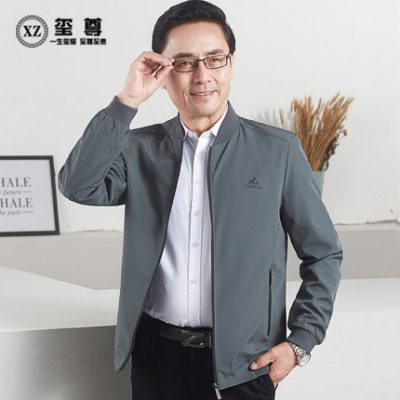 Áo khoác nam 2022 mùa xuân và mùa thu mới Áo trung niên và người cao tuổi Áo khoác bố trung niên áo khoác mùa xuân mỏng giản dị quần áo mùa xuân