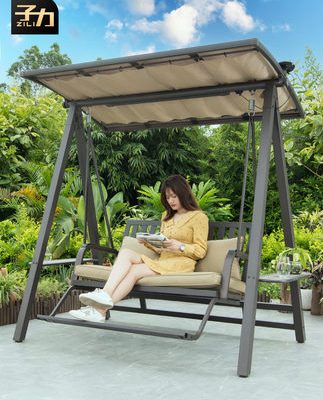 Zili sân xích đu ngoài trời vườn thư giãn ngoài trời ban công biệt thự hộ gia đình ghế mây treo ghế ngoài trời không thấm nước ghế bập bênh