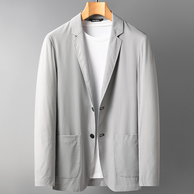 2022 Lilang dành cho nam giới siêu mỏng nhanh khô áo khoác vest nam trung niên có cổ áo khoác chống nắng bằng lụa băng giá mùa hè