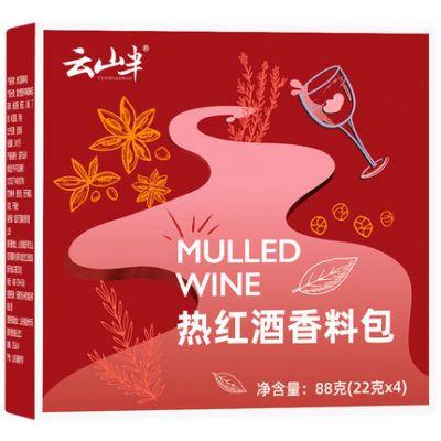 [Miễn phí vận chuyển] 4 gói gia vị rượu vang đỏ nghiền gói nguyên liệu rượu ngọt đun sôi nguyên liệu thành phần gói quế thanh đinh hương gia vị tiếng anh