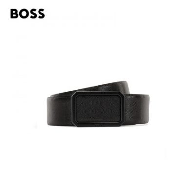 HUGO BOSS Hugo Boss dành cho nam giới Xuân / Hè 2022 Thắt lưng da Ý mới có khóa khắc