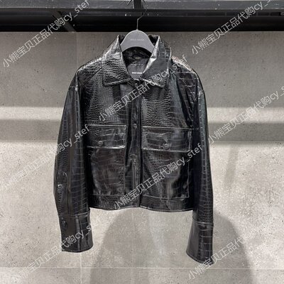 Spot Basic House / Baijiahao 2021 áo khoác ngắn nữ da dầu mới cho mùa đông HVJK725A-998