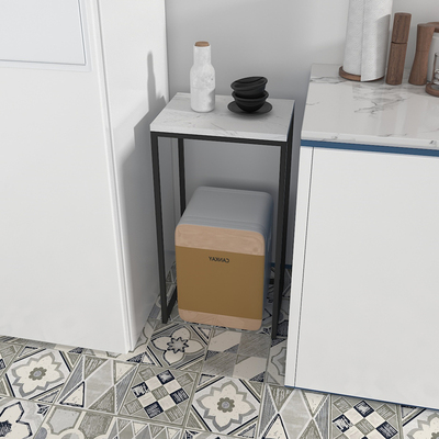 Kệ bếp từ sàn đến trần máy lọc nước đặt lò vi sóng vật dụng nhà bếp đồ dùng kệ lưu trữ kẽ hở một lớp