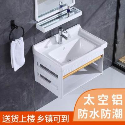 Chậu rửa căn hộ nhỏ mini treo tường nhà vệ sinh treo tường tích hợp chậu rửa bằng sứ
