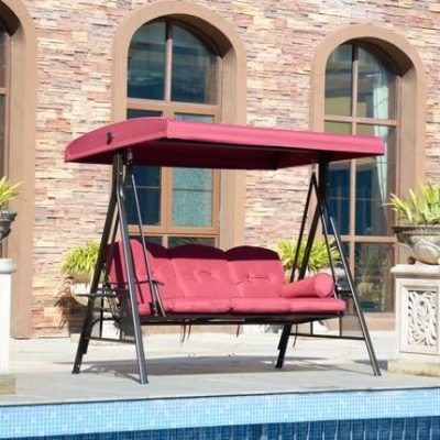 Yuehan xích đu ngoài trời sân sắt vườn xích đu ghế xích đu ngoài trời thư giãn ghế treo dây thừng Mục vụ nước Mỹ