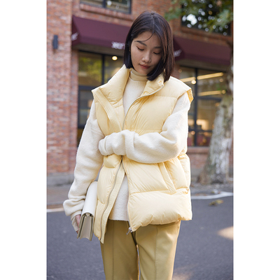 FreshMoi mùa thu và mùa đông mới bộ đồ giường tiêu chuẩn đá núi lửa 95 lông ngỗng áo vest vest túi đi làm