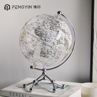 Ánh sáng sang trọng cao cấp sáng tạo văn phòng máy tính để bàn tủ TV mới quả cầu trong suốt nhà trang trí phòng khách đồ trang trí