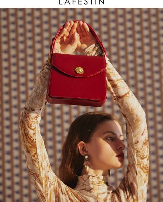 Túi Lafistine 2022 túi cưới mới mùa hè sứ giả nhỏ đeo vai nữ cô dâu cầm tay túi vuông nhỏ