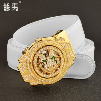 Sẽ xoay đầu hổ thắt lưng nam da tự động khóa tự động chính hãng độc đoán thắt lưng cậu bé Xiao thời trang mát mẻ thắt lưng