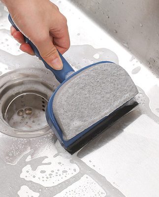 Rửa phòng tắm bàn chải kính gạt nước phòng tắm công cụ làm sạch cửa kính rửa tay mặt quầy lưỡng dụng gương tạo tác gương