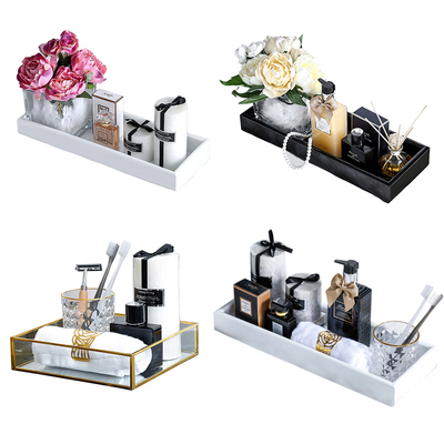 Mẫu phòng khách sạn phòng tắm phòng tắm đồ dùng gia đình bộ nhà vệ sinh trang trí nhẹ nhàng đồ trang trí khay phòng tắm kết hợp