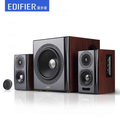 Máy tính Edifier S201 âm thanh TV loa máy tính xách tay Bluetooth đa phương tiện hoạt động âm thanh 2.1 toàn gỗ