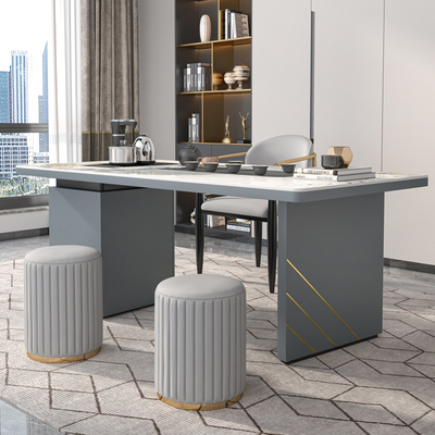 Bàn trà đá phiến sang trọng nhẹ nhà đặt một ban công bàn trà hiện đại tối giản bàn trà văn phòng cao cấp kết hợp ghế