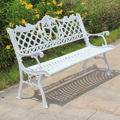 Ghế sắt rèn phong cách châu Âu ghế công viên ngoài trời ghế gang sân trong ghế thư giãn ngoài trời ghế nghỉ ngơi trong nhà ghế trung tâm mua sắm