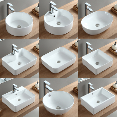Chậu rửa trên quầy chậu rửa trên bàn chậu rửa đơn chậu rửa bằng sứ ban công nhà tắm chậu chậu chậu
