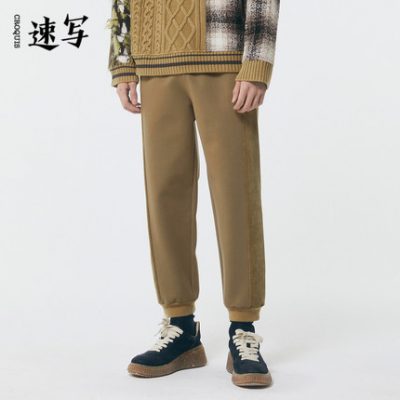 Sketch nam 2022 giày mới thời trang bình thường đầu tròn ren xu hướng giày đen 8L8M10740