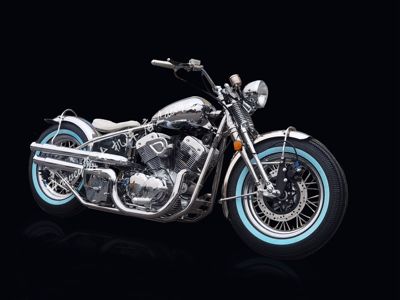 Brook Walker Buwalker Flint 250 đầu lò xo Bobber xe cào cào retro có thể được cấp phép