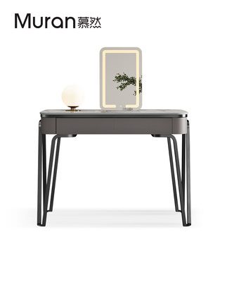 Bàn trang điểm bằng đá phiến lưới màu đỏ phong cách nhà thiết kế hiện đại phòng ngủ chính bàn trang điểm bàn trang điểm tối giản ánh sáng sang trọng cao cấp