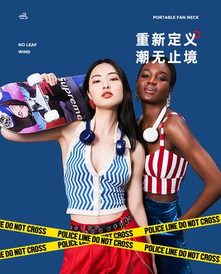 Quạt treo cổ không lá Guzi GUZI di động mini lười biếng sạc im lặng quạt nhỏ di động ngoài trời