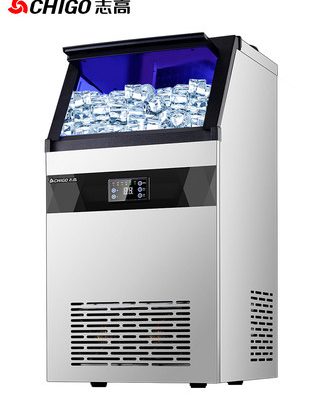 Máy làm đá Chigo quán trà sữa thương mại 55/70 / 100KG Máy làm đá viên nhỏ thanh lớn Máy làm đá vuông tự động