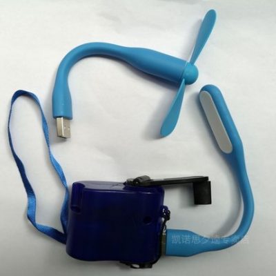 Bộ sạc quay tay USB đa năng, máy phát điện quay tay, GPS điện thoại di động khẩn cấp, v.v., sạc trực tiếp, chiếu sáng ngoài trời, nguồn điện dự phòng