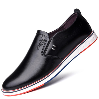 Giày da nam Anh da nam đất giản dị giày mùa xuân không dây giày mềm mại dưới màu vàng giày nam công sở bốn mùa đặt chân