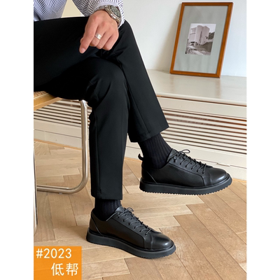 Hemu dành cho nam giới 2021 vào mùa xuân và mùa hè mới giày da cao cấp với dây đeo ren lên trên lớp đầu da bò bọt đáy giày da thường