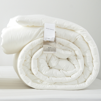 Được xuất khẩu sang Nhật Bản, chăn ga gối đệm màu trắng loại A chăn bông tinh khiết vào mùa hè chăn bông mùa xuân và mùa thu lõi chăn bông được làm dày dặn và ấm áp vào mùa đông