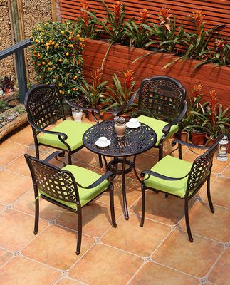 Bàn ghế ngoài trời giải trí sân vườn ngoài trời bàn ghế sắt đúc nhôm đúc ngoài trời ghế ngoài trời ban công ba-lăm-mảnh kết hợp