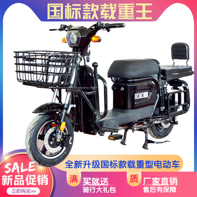 Xe đạp điện king tải tiêu chuẩn quốc gia mới kéo hàng, đưa hàng, giao hàng ăn uống 2 bánh king chạy đường dài có thể được cấp phép xe chạy pin lithium