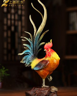 "Thông báo Gà trống vàng" tất cả đồ trang trí gà đồng 12 cung hoàng đạo linh vật gà trống trang trí nhà cửa 0711