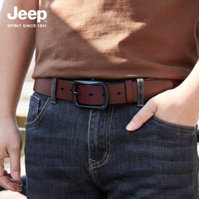 Jeep jeep nam chính hãng thắt lưng nam khóa kim thời thượng phiên bản hàn quốc trẻ trung thời thượng thắt lưng da bò nguyên chất hoang dã