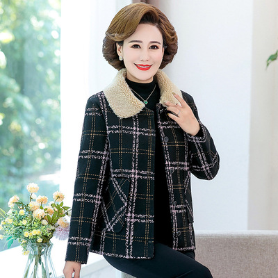 [Áo khoác cổ bẻ] Thời trang nữ phiên bản áo khoác dạ nữ hàn quốc xuân hạ thu đông kiểu dáng ngắn giản dị với áo khoác bông