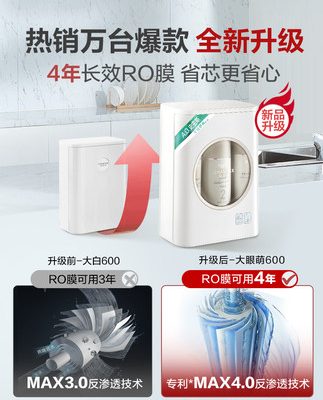 AO Smith Garnett máy lọc nước hộ gia đình chính thức cờ uống thẳng bộ lọc thẩm thấu ngược máy lọc nước máy lọc nước 600G