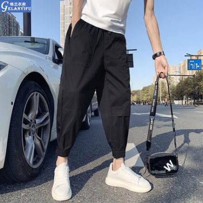 Tide thương hiệu quần yếm của nam giới quần harem mùa hè và xu hướng quần mùa thu 9 quần 9 điểm 2022 quần âu nam mới