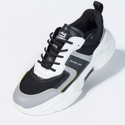 Hàng hiệu Giảm giá Quầy Quần áo Nam giới Chính hãng Cắt dán Nhãn Mùa xuân Giải trí Xu hướng Tương phản Màu sắc Inlay Dày Đế tăng chiều cao Giày thể thao