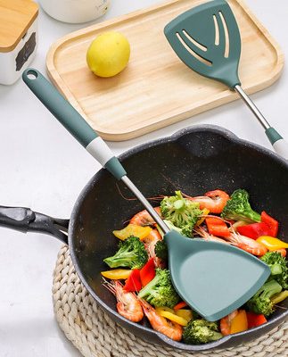 Thìa silicone kawashimaya spatula sáu miếng thìa nấu ăn không dính chảo đặc biệt spatula gia dụng nhiệt độ cao bộ đồ dùng nhà bếp