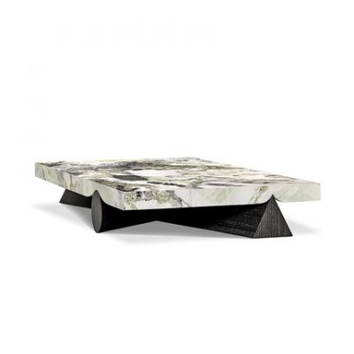 JNLEZI Bàn cà phê tối giản kiểu Ý nhập khẩu đá cẩm thạch ngọc bích lạnh GEO Bàn thấp Bàn trà đá sang trọng kiểu Bắc Âu