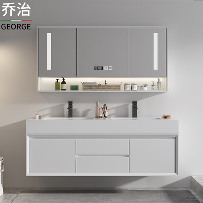 Đơn giản đá phiến gió một chậu phòng tắm kết hợp chậu rửa đôi chậu rửa nhà vệ sinh chậu rửa trắng chậu rửa