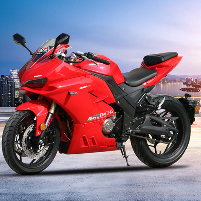 Xe mô tô thể thao mô tô Jiaolong 400 mới, xi-lanh đôi, làm mát bằng nước, cuộc thi ngồi xổm nhỏ ninja EFI đầu máy đường chân trời có thể được cấp phép