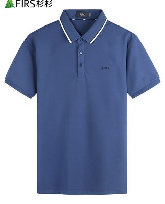 Shanshan nam giới thêu áo thun ngắn tay của nam giới 2022 mùa hè mới trung niên thoáng khí màu rắn kinh doanh giản dị áo sơ mi POLO