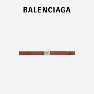 BALENCIAGA Balenciaga 22 sản phẩm mới mùa hè ROUNDED thắt lưng da bò logo thương hiệu nam