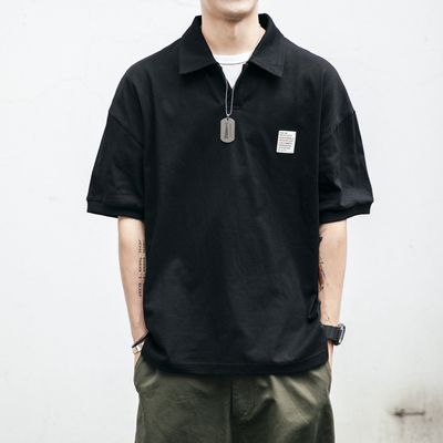 Áo sơ mi nam ngắn tay cổ điển nam triều thương hiệu áo thun cotton mùa hè của nam giới màu sắc lỏng lẻo xu hướng nửa tay hoang dã TEE