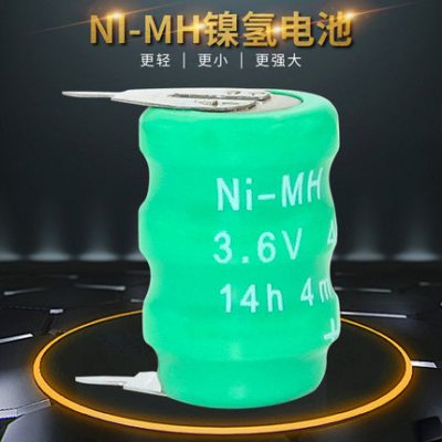 Nút NI-MH 3.6V 20 40 60 80mAh Pin sạc Ni-MH cho chiếu sáng thiết bị năng lượng mặt trời