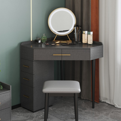 Đơn giản ánh sáng sang trọng phòng ngủ lắp ráp tủ quần áo lưới màu đỏ trong gió góc bàn trang điểm góc bên phải tủ lưu trữ nhỏ một