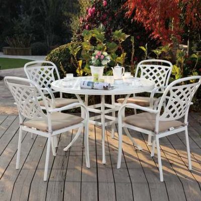 Bàn ghế ngoài trời sân vườn nhôm đúc kiểu mỹ phong cách châu âu 1 bàn 4 ghế chống thấm bàn ghế sân vườn ngoài trời bàn ghế sắt rèn ban công