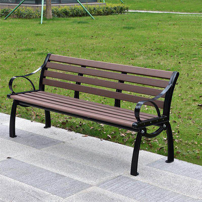 Ghế công viên băng ghế ngoài trời hàng ghế chống ăn mòn gỗ rắn gỗ nhựa ban công đôi ghế sau vườn vuông cộng đồng giải trí