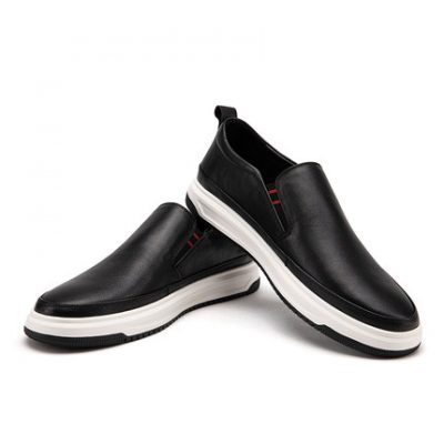 Thương hiệu Qi Phụ kiện nam giới Mùa hè Giày thường Thời trang Thanh niên Tất cả các trận đấu Tide Giày da Giày nam Giày lười Giày lười